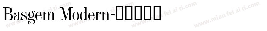 Basgem Modern字体转换